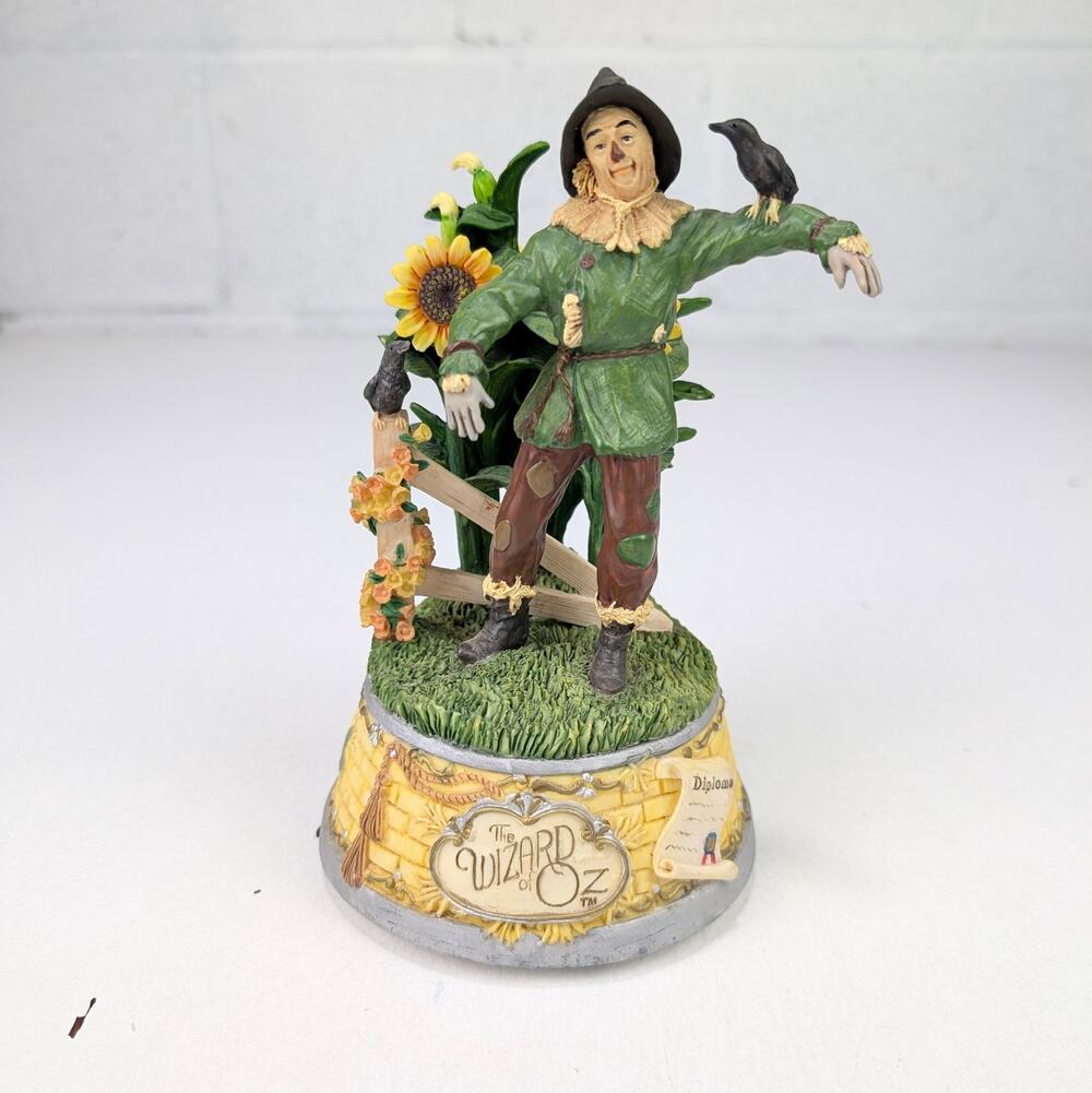 The Wizard of Oz Scarecrow "If I Only Had a Brain" Music Box
